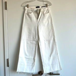 Banana republic high-rise wide leg cropped jeans